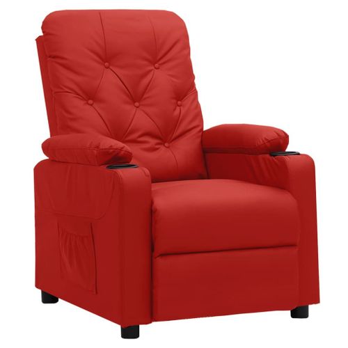 Vidaxl Chaise Inclinable Rouge Bordeaux Similicuir