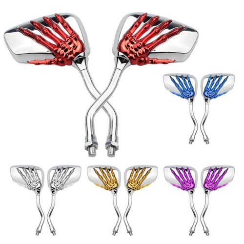 Rétroviseur De Véhicule Électrique De Moto Miroir Modifié Nouveau Miroir A Main Fantôme Rétroviseur A Griffe Fantôme Rétroviseur A Main Squelette