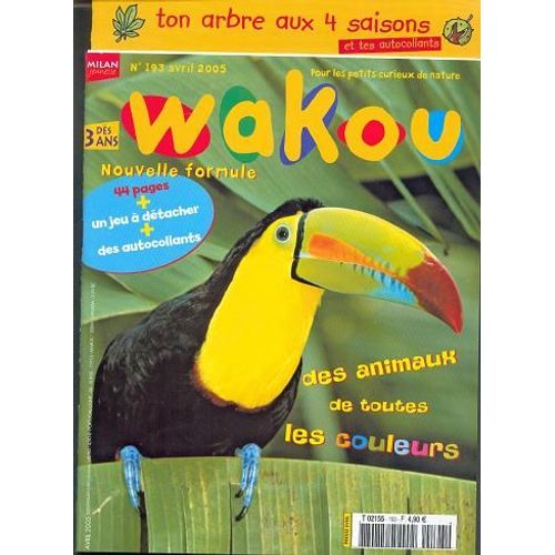 Wakou N° 193 : Des Animaux De Toutes Les Couleurs