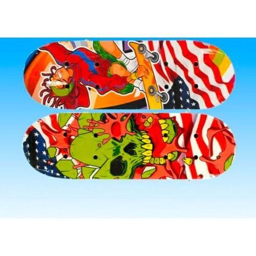 Trade Shop - Skateboard Skate En Bois 43x13 Jeu Enfants Garçons Fun Couleurs Différentes