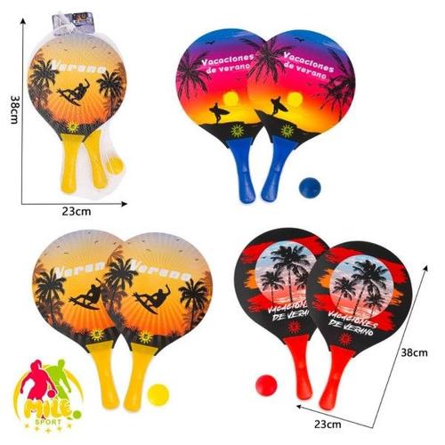 Trade Shop - Palettes De Plage Avec Ballon Fun Piscine Mer Fantaisies Diverses 38x23
