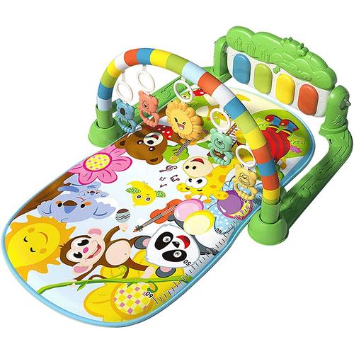 Tapis Deveil Bebe?Tapis Eveil?Tapis Musical Bébé?77 48 40cm Grand Baby Fitness Tapis Pied Piano Sense Formation Jouer Couverture Jouet Pour Les Nouveau-Nés Âgés De 3-6-12 Mois