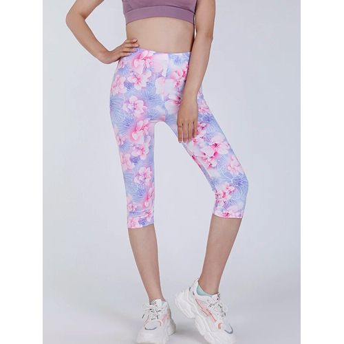 Hakci-Leggings Courts En Polyester Pour Femme,Capris,Jegging,Pantalon Court,Mi-Mollet,Élastique,Monochromatique,Noir,Fitness,Été,Toxique