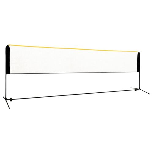 Vidaxl Filet De Badminton RéGlable 500x103x94-158 Cm MéTal