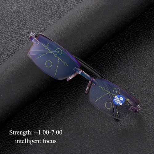 Lunettes Intelligentes Avec Réglage Automatique Pour Hommes Et Femmes,Loupes,Lunettes De Lecture,Anti-Lumière Bleue,+ 1.0-+ 4.0 - Type Black