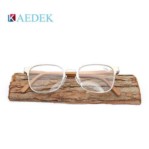 Kgland-Lunettes De Lecture En Bois Pour Hommes Et Femmes,Lunettes De Vue,Dek,Mars - Type Kr1542 Silver #A 