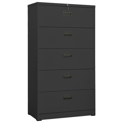 Vidaxl Classeur Anthracite 90x46x164 Cm Acier
