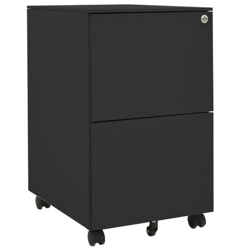 Vidaxl Classeur Mobile Anthracite 39x45x67 Cm Acier