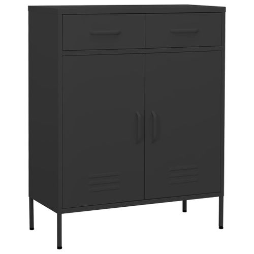 Vidaxl Armoire De Rangement Anthracite 80x35x101,5 Cm Acier