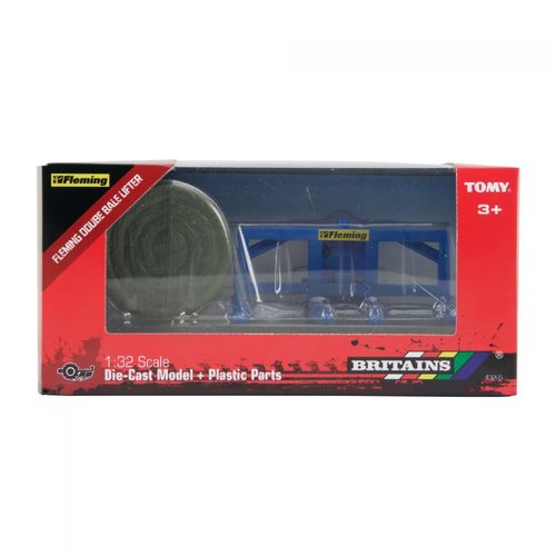 L'univers De La Ferme - Britains 1/32ème 1/32 Fourche Double De Transport De Balle De Foin Fleming