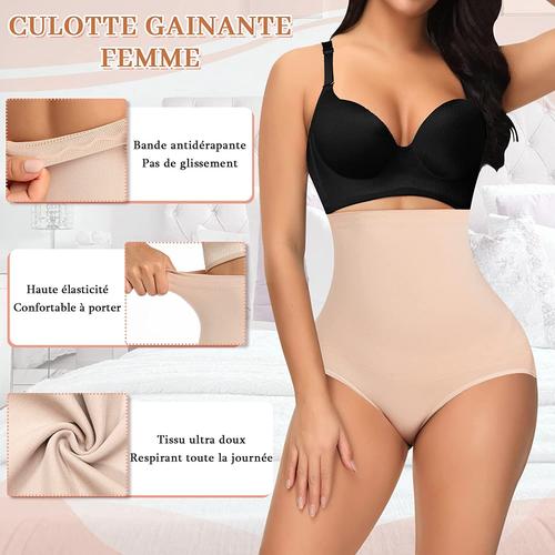 Culotte Gainante Femme Ventre Plat Invisible Taille Haute Panty