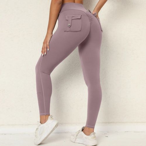 Leggings En Lyjean-Pour Femmes,Collants Taille Haute Avec Poches,Pantalons D'entraînement,De Yoga,Couleur Café,Noir,Rouge,Orange,2024