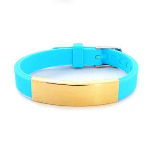 B16zab-12mm-G1 - Non Graver - Bracelets D'identification Sos Pour Enfants, Gouvernail En Silicone Souple, Couleur Noire, Acier Inoxydable, Pour Filles Et Garçons, Personnalisé, Nom D'urgence, Numéro De Téléphone