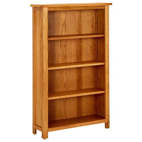 Vidaxl Bibliothèque À 4 Niveaux 70x22x110 Cm Bois De Chêne Massif