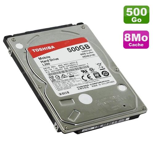 Disque Dur 500Go SATA 2.5" TOSHIBA L200 HDWJ105 PC Portable 5400 RPM 8Mo