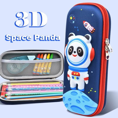Trousse À Crayons 3d De Grande Capacité,Sac Kawaii,Boîte À Stylos,Mignonnes,Fournitures De Retour À L'école,Coréen,Japonais - Type Space Panda