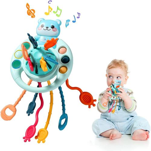 Montessori Bebe 1 2 Ans, Jouet Sensoriels Corde à Tirer Bebe