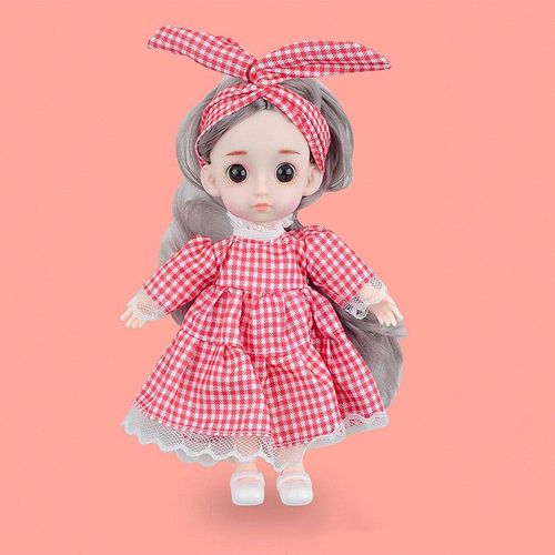 Poupées BJD avec vêtements, 6 pouces, cheveux noirs longs bouclés, articulations pouvant bouger et faire toutes sortes de mouvements, jouets Surprise pour filles, nouvelle collection