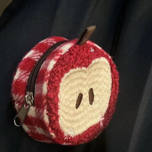 Sac de rangement pour stylo Apple coréen,grande capacité simplifiée,stockage de cosmétiques pour étudiants,sac pour écouteurs - Type coin purse