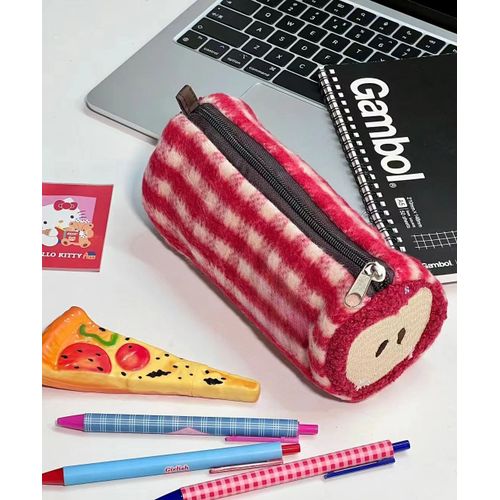 Sac de rangement pour stylo Apple coréen,grande capacité simplifiée,stockage de cosmétiques pour étudiants,sac pour écouteurs - Type pen bag