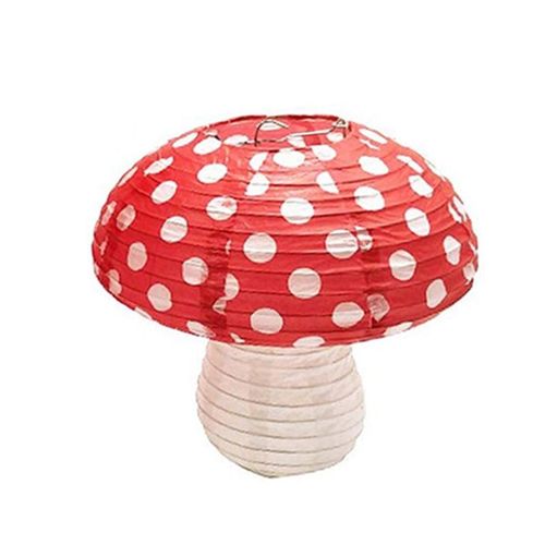 Grandes lanternes suspendues en forme de champignon 3D M H55A, 3 pièces, décor de fête d'anniversaire