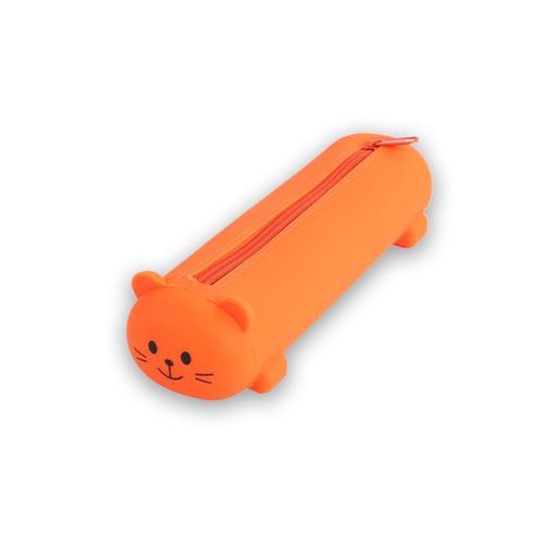 Étui À Crayons En Silicone Ours Mignon Pour Enfants,Conteneur De Stylo Rétractable Souple,Porte-Règle Créatif,Boîte De Rangement,Cadeaux Pour Enfants,Sac De Ins - Type Bourgogne