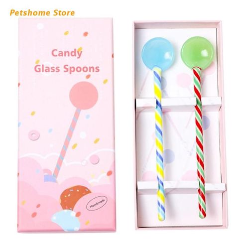 cuillère en verre de qualité supérieure, café, Dessert, sucre, crème glacée, remuer le thé, Milkshake, ensemble pour vaisselle, cuisine, café ou Bar