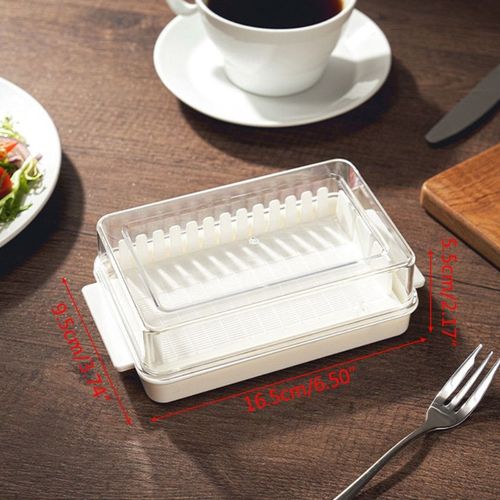 H55A boîte de rangement en plastique, coupe beurre, Transparent, trancheur de fromage, plateau de maintien, récipient avec couvercle