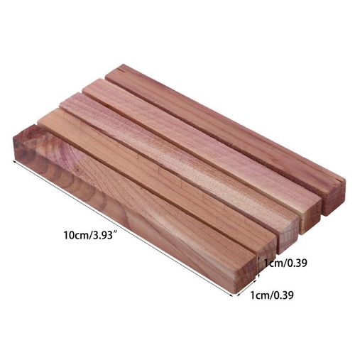 Tiroir à vêtements Anti moisissure pour garde robe, répulsif d'insectes, bois de cèdre naturel, Anti humidité, lutte antiparasitaire, 5 pièces