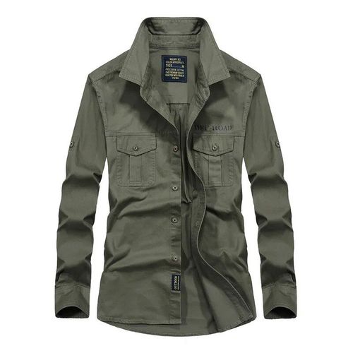 Chemises D'extérieur En Coton À Manches Longues Pour Hommes,Tops Décontractés,Randonnée,Camping,Trekking,Grande Taille,S-5xl