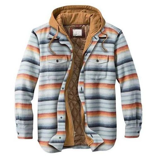 Chemises De Camping En Plein Air,De Randonnée,Épaisses,À Carreaux,À Capuche,Harajuku,En Coton Chaud,Pour Homme,Manteau De Banlieue Ample,Automne-Hiver