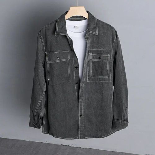 Chemise À Manches Longues En Coton Pour Hommes,Manteau De Travail Tendance,Tendance,Loisirs Populaires,Trekking,Voyage,Escalade,Printemps