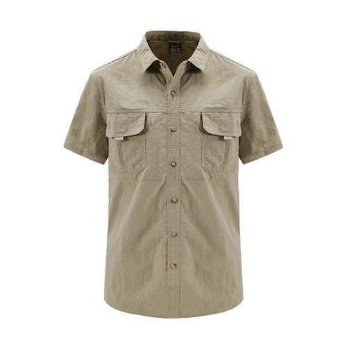 Trvlwego-Chemise Imperméable À Séchage Rapide Pour Homme,Chemise À Manches Courtes Pour Homme,Chemise De Randonnée En Plein Air,Chemise De Chasse Pour Skip