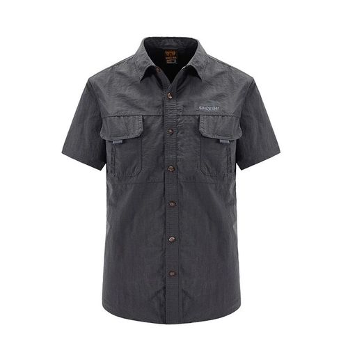 Trvlwego-Chemise Imperméable À Séchage Rapide Pour Homme,Chemise À Manches Courtes Pour Homme,Chemise De Randonnée En Plein Air,Chemise De Chasse Pour Skip