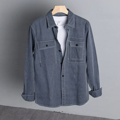 Chemise À Manches Longues En Coton Pour Hommes,Manteau De Travail Tendance,Tendance,Loisirs Populaires,Trekking,Voyage,Escalade,Printemps