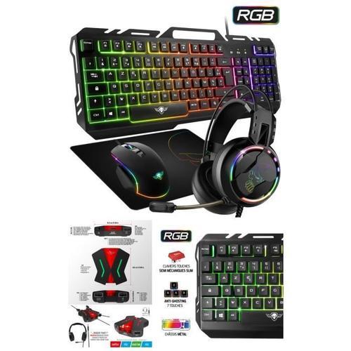 Pack Cross Gamer Pro V2 Clavier Souris Casque Tapis Convertisseur pour Xbox  One PS4 PS3 Switch