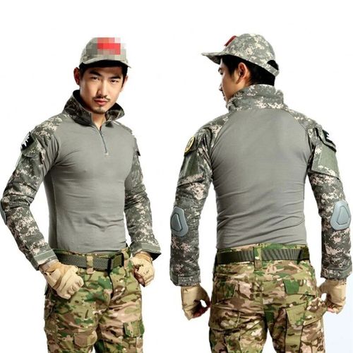 Acu Camsolomon-Chemise D'uniforme Bdu Pour Hommes,Chemise À Manches Longues,T-Shirt Camouflage À Séchage Rapide,Chemises De Chasse Et De Randonnée En Plein Air