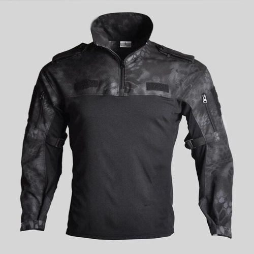 T-Shirt À Manches Longues Pour Homme,Vêtements De Sport En Plein Air,Respirant,Camouflage Tactique,Combat Airsoft,Entraînement Au Tir