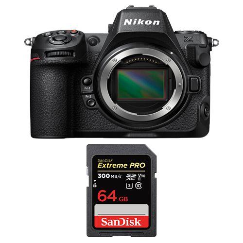 Nikon Z8 Boîtier + Carte SanDisk 64 Go Extreme PRO SDXC UHS-II