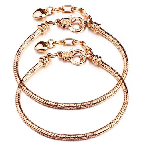 19cm - Bracelets Plaqués Argent Véritable Pour Femmes, 2 Pièces/Lot, Design Original, Perles, Breloques, Bricolage, Fabrication De Bijoux, Cadeau Pour Femmes, Offre Spéciale