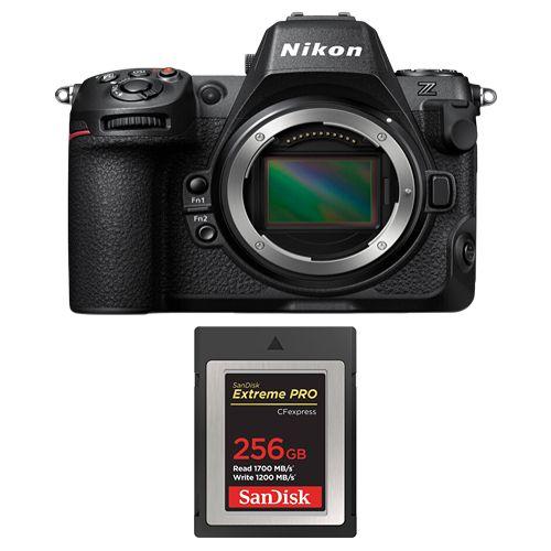 Nikon Z8 Boîtier + Carte SD SanDisk 256 Go Extreme PRO CFexpress Type B