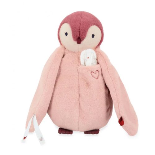 Doudou Pingouin Kaloo Rose Bisous Peluche Bébé Plush Kissing Baby Pengui