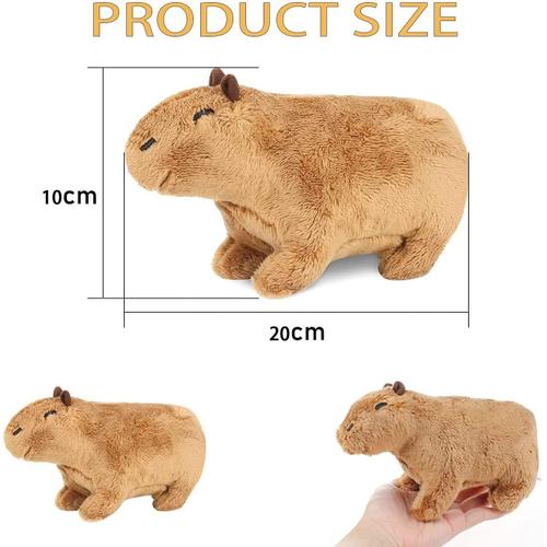 Poupée en Peluche Capybara,20cm Jouet en Peluche Capybara de