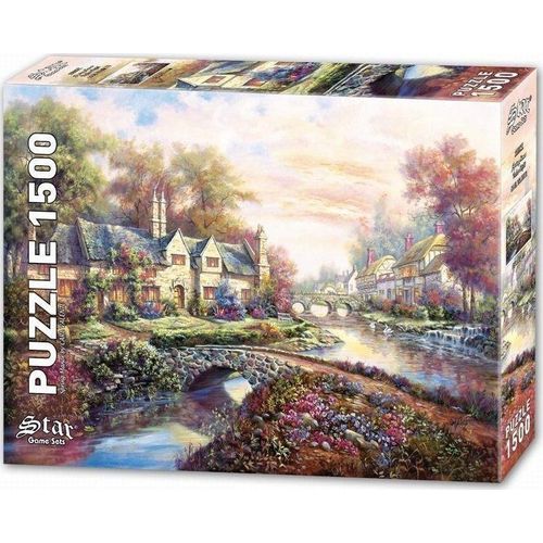 Manoir Au Printemps - Puzzle 1500 Pièces
