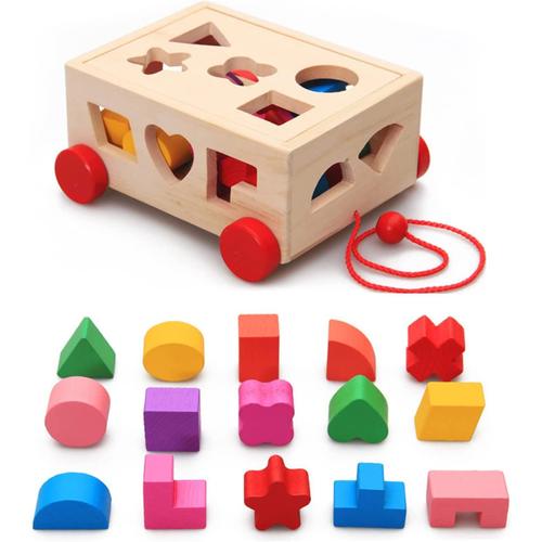 Jouet Trieur De Formes De Bébé # Jouets Montessori Pour Trieur De Formes # Jouets D'intelligence Multifonctionnels Avec 15 Blocs De Forme Pour 2 Cadeaux Garçon Fille De 3 Ans