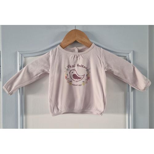 T-Shirt Petit Bateau, Taille 12 Mois