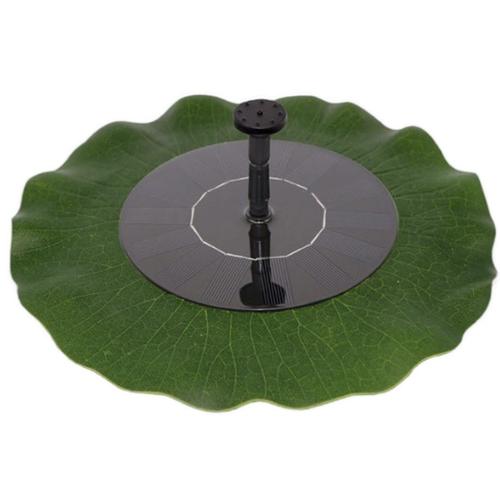 Fontaine solaire - pompe ¿¿ eau solaire - lotus feuille d¿¿coration - pour jardin, fontaine, petit ¿¿tang