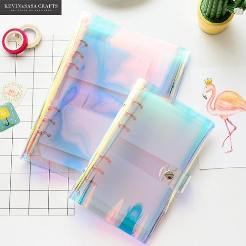 Cahier intime, cahier Laser irisé, PVC, carnet de croquis de qualité, Kawaii, papeterie