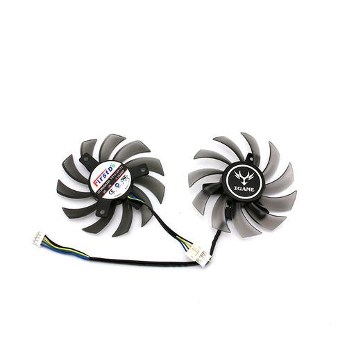 Ventilateur de refroidissement de carte graphique, Original, pour GTX650Ti GTX660 GTX750ti, DC12V 0,35a, 1 jeu