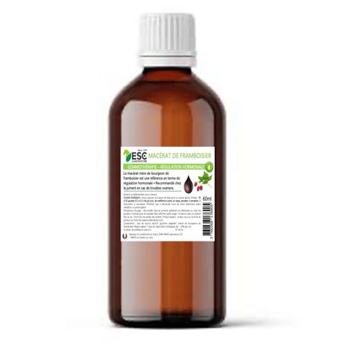 Macerat De Bourgeon De Framboisier – Gemmothérapie Cheval – Régulation Hormonale 60 Ml